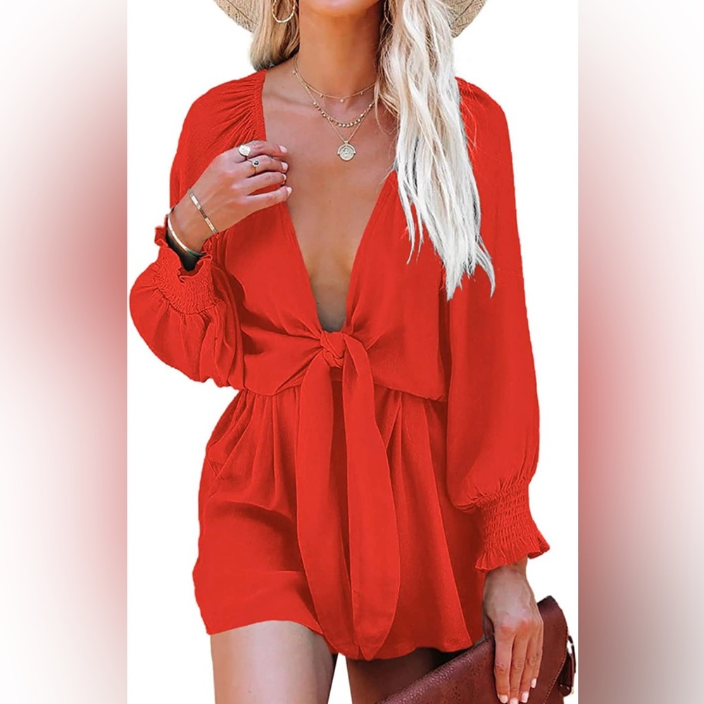 Red romper